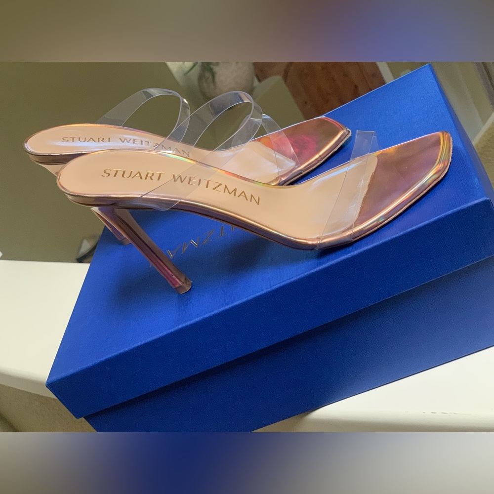 Stuart Weitzman Pink Translucent Size 7 Pumps - image 5